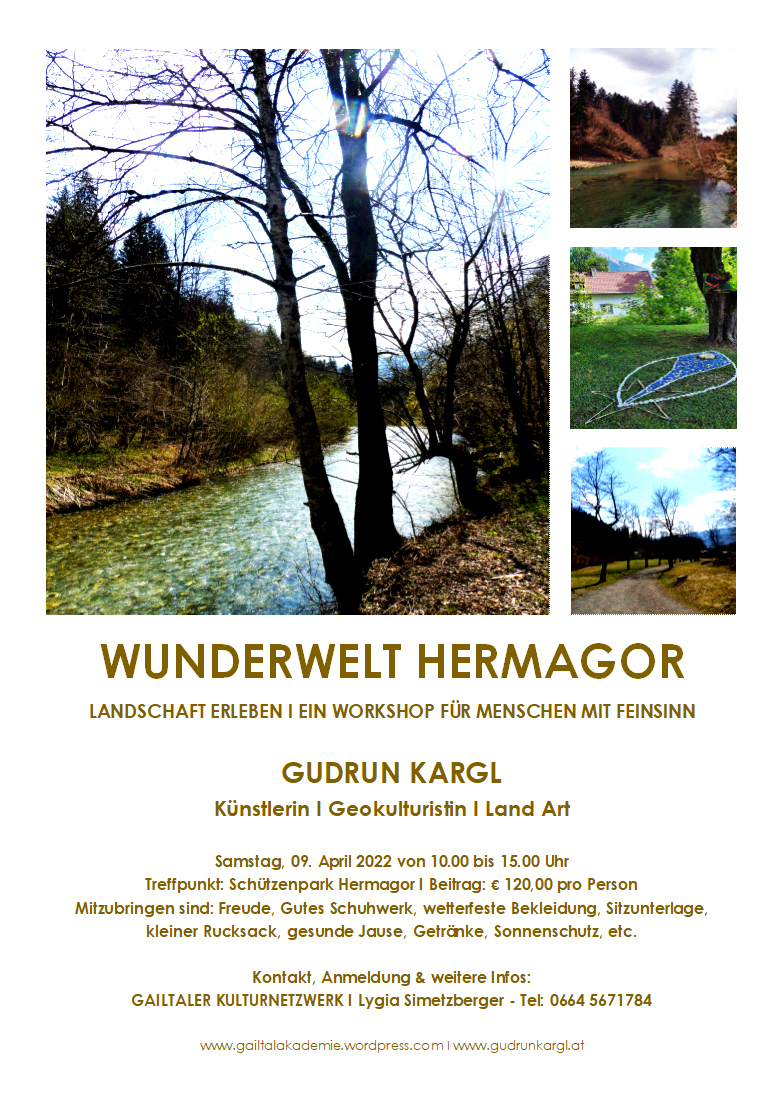 Wunderwelt Hermagor - Landschaft erleben Workshop am 9.4.2022 in Hermagor